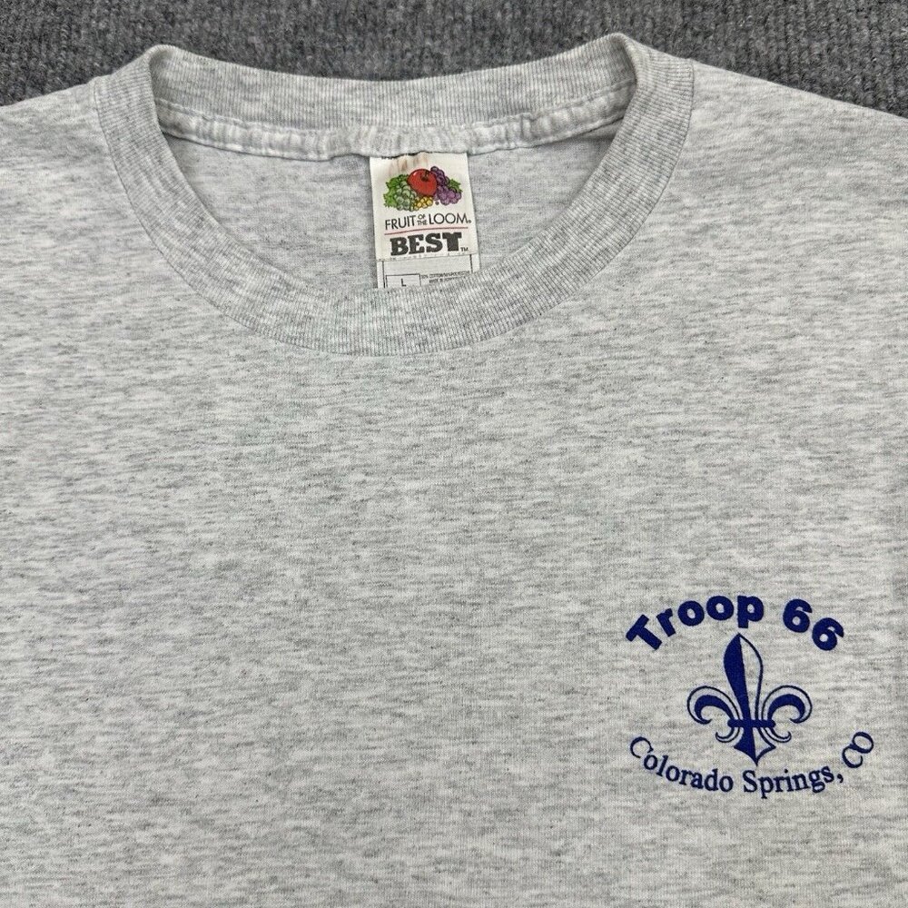 Vintage Boy Scouts Mens T Shirt Troop 66 Colorado BSA 90s Size Large
